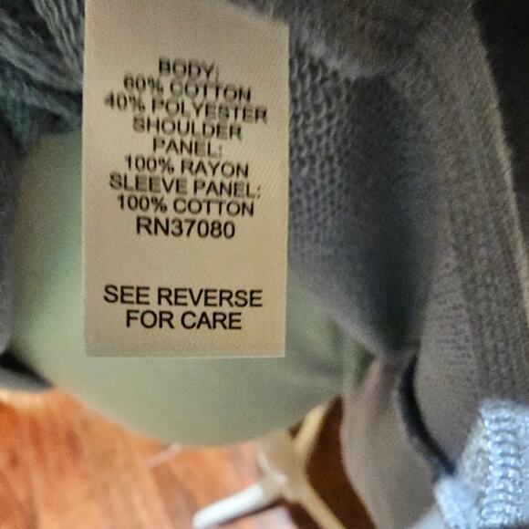 Cato L NWT Floral Lace Panel Sweatshirt Blue Cozy Winter Top Soft Chic Pullover - Picture 6 of 12